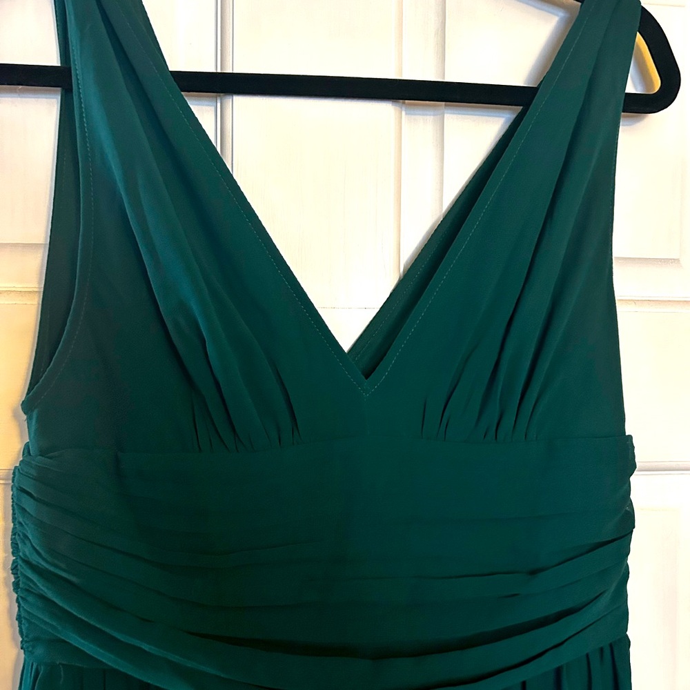 Emerald green maxi dress